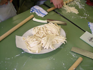 作ったうどん。
